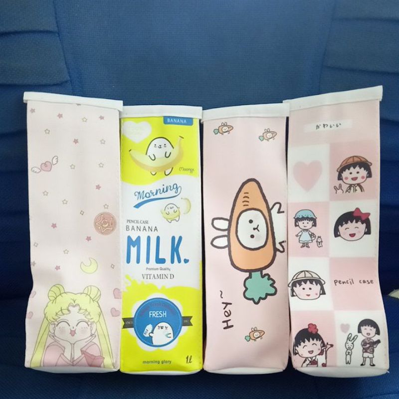 

kotak pensil model kotak susu(motif campur)