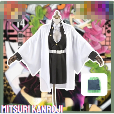 Anime Demon Slayer Mitsuri Kanroji Cosplay Costume Kimetsu No Yaiba Cosplay Mitsuri Kanroji Costume 