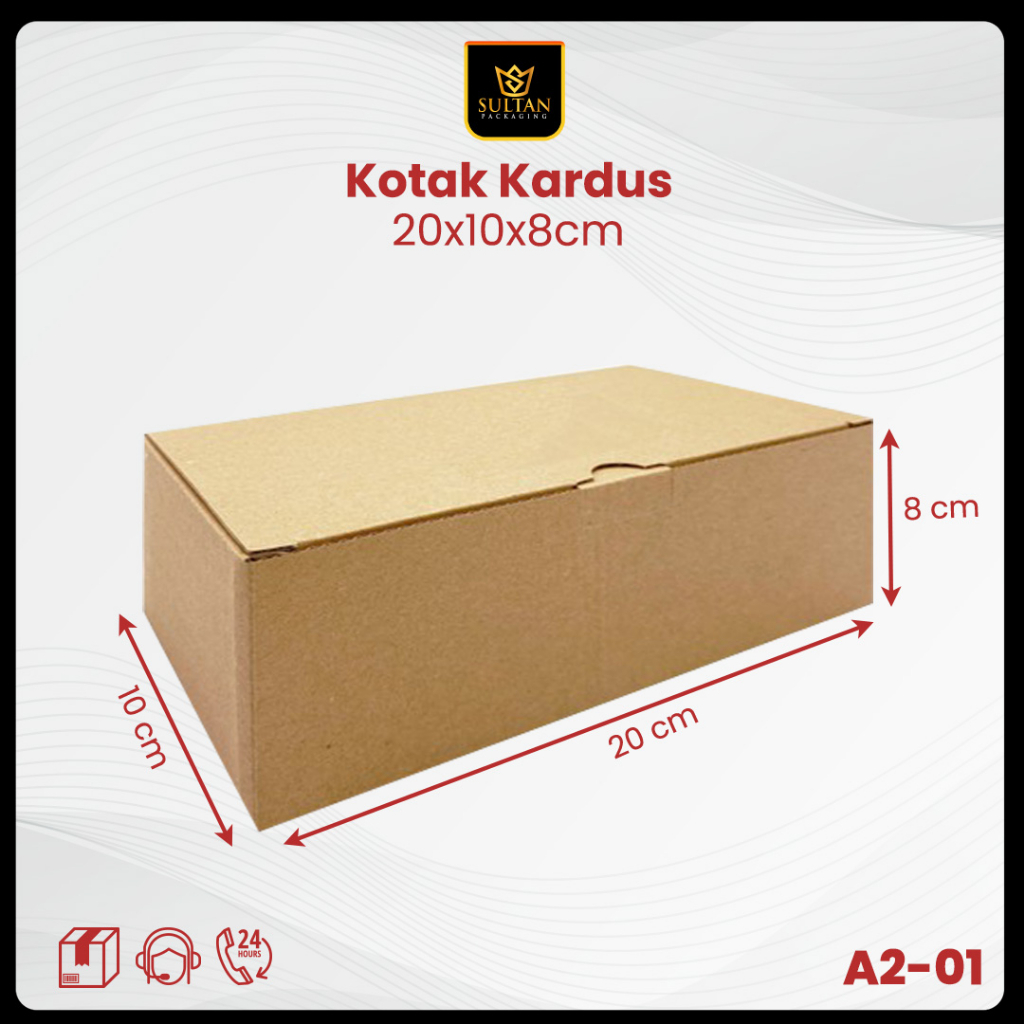 

Box Packaging - Dus Kardus Uk 20x20x8 Cm - Kardus Packaging Barang Polos Coklat - A2-01