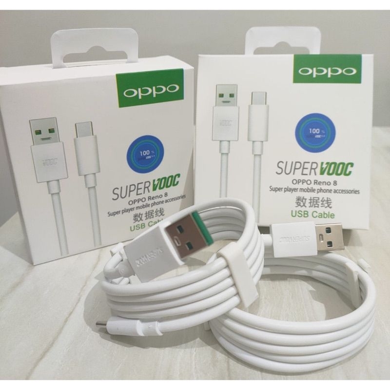 Kd Kabel Data Oppo Reno 8 Super Vooc Micro Usb &amp; Type C