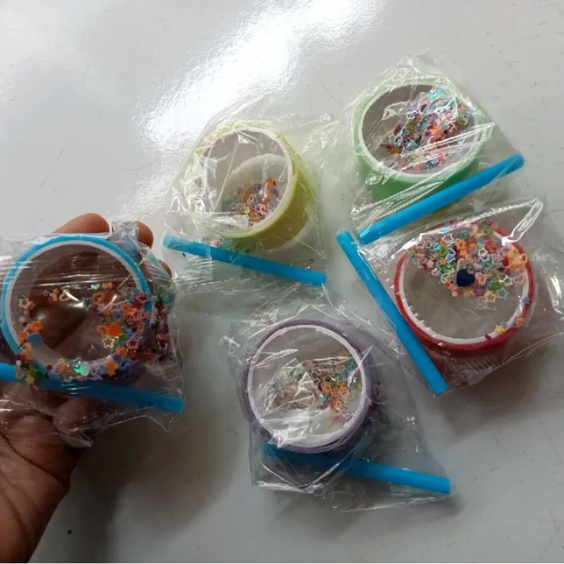 Balon Glitter Nano Tape viral Balon Manik manik tiup roll solasi