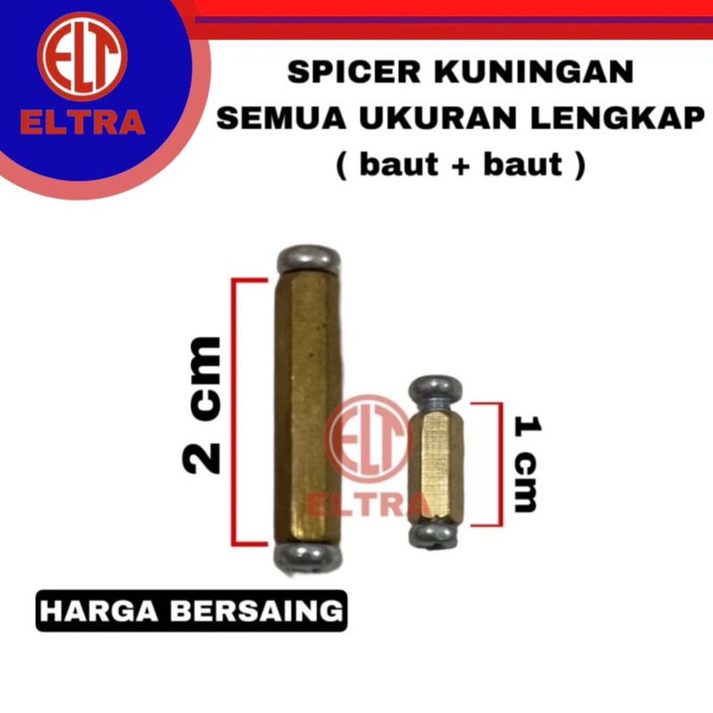 Spicer kaki pcb spacer besi kuningan m3 semua ukuran baut baut lengkap