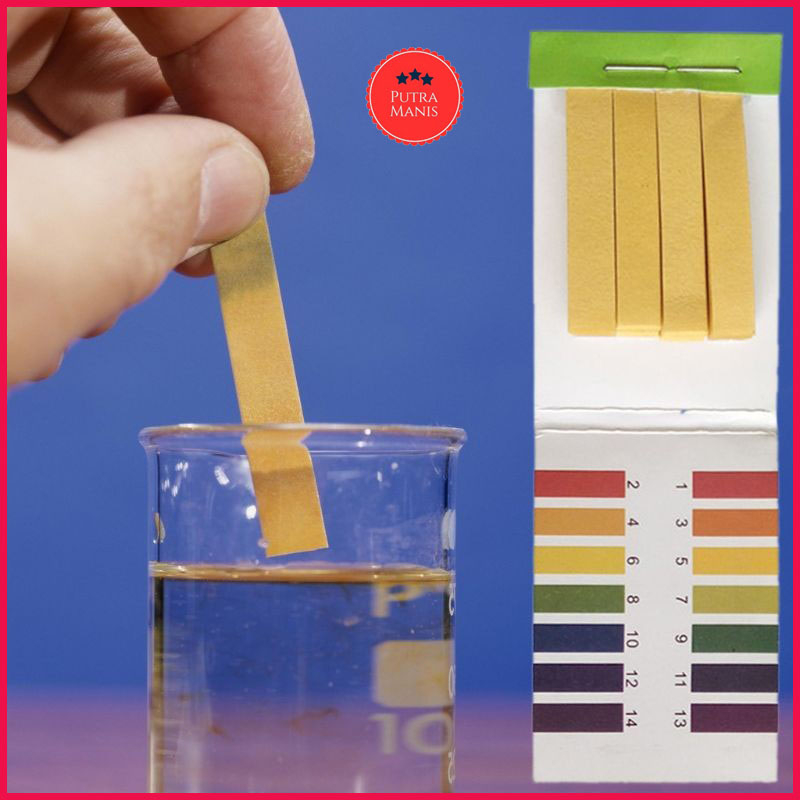 Alat Kertas Lakmus Ukur PH Tester Meter Universal indikator Air Strip 1-14 lamus pengukur air menguk