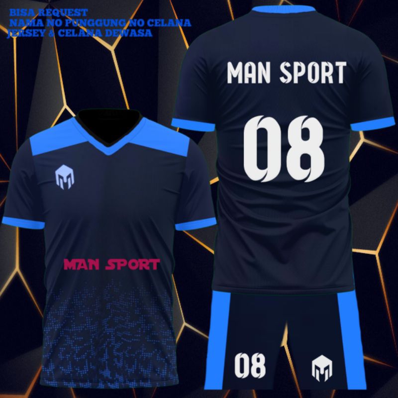 Kaos Futsal dewasa Jersey Olahraga Dewasa Setelan volly setelan Jersey futsal Jersey bola Jersey JER