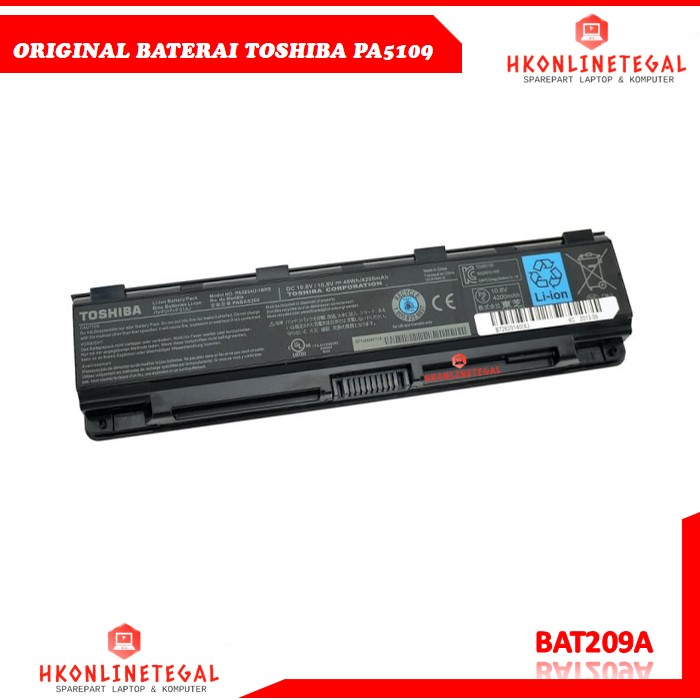 Baterai Battery Toshiba original PA5109 C40 C40-A C50 C50D C55