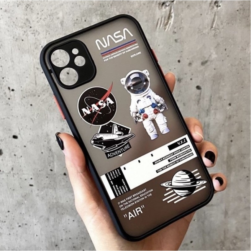 Case Redmi A1 A2 9C 12C Redmi Note 12 4G Poco C55 Casing Nasa Hybrid dove candy pelindung kamera