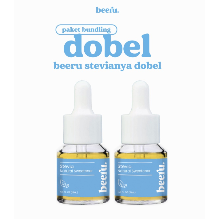 

BEERU Stevia Natural Sweetener (Paket Double / 15 ml x 2 botol)