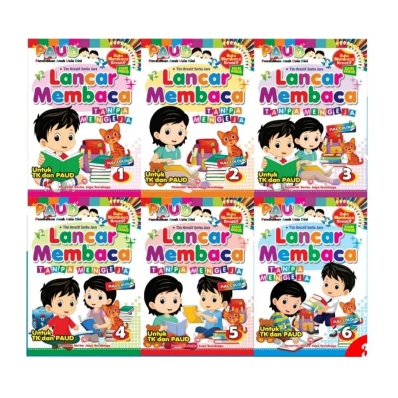 

BUKU PAUD KREATIF LANCAR MEMBACA TANPA MENGEJA BUKU ANAK BALITA BUKU BELAJAR MEMBACA MENULIS