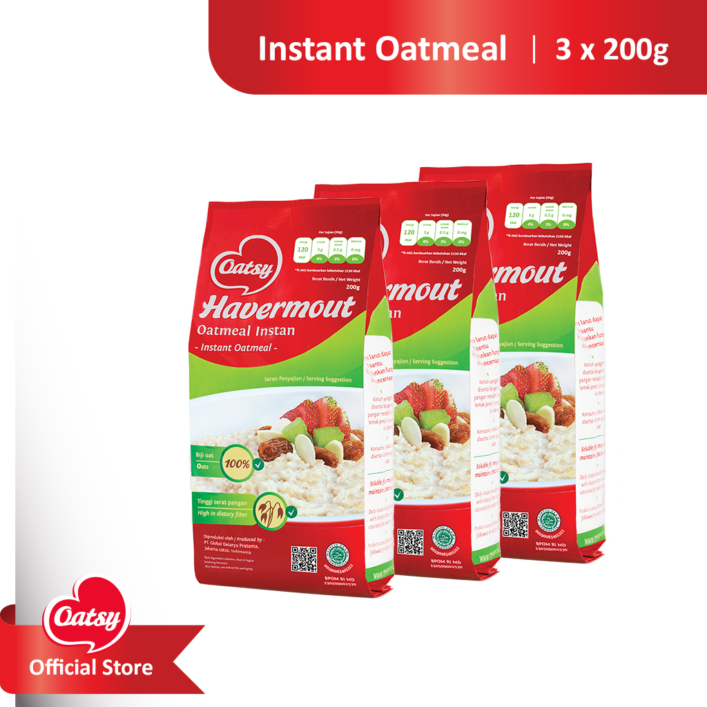 

OATSY Instant Oatmeal 200g (Triple Pack)