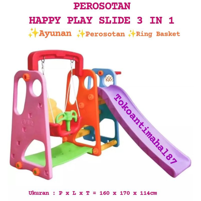 Happy Play Slide Perosotan 3in1