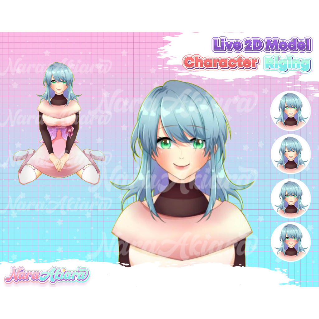 Menghidupkan Dunia Vtuber Anda dengan Karakter Anime Live2D Siap Pakai, Model 2D Vtuber, Anime Strea