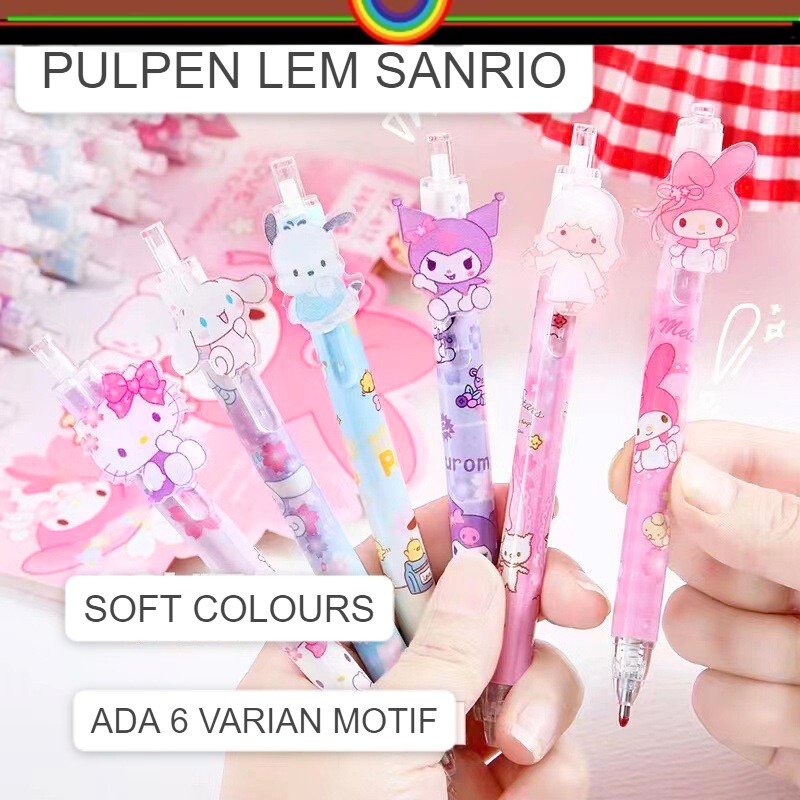 

PULPEN LEM SANRIO ALAT JURNALING PULPEN UNTUK HIAS DIARY LEM UNIK PEN PEREKAT MY TWIN STAR HELLOKITTY MY MELODY CINAMORROL POCCACO KUROMI ALAT TULIS SEKOLAH ATS @wallpaperdbest