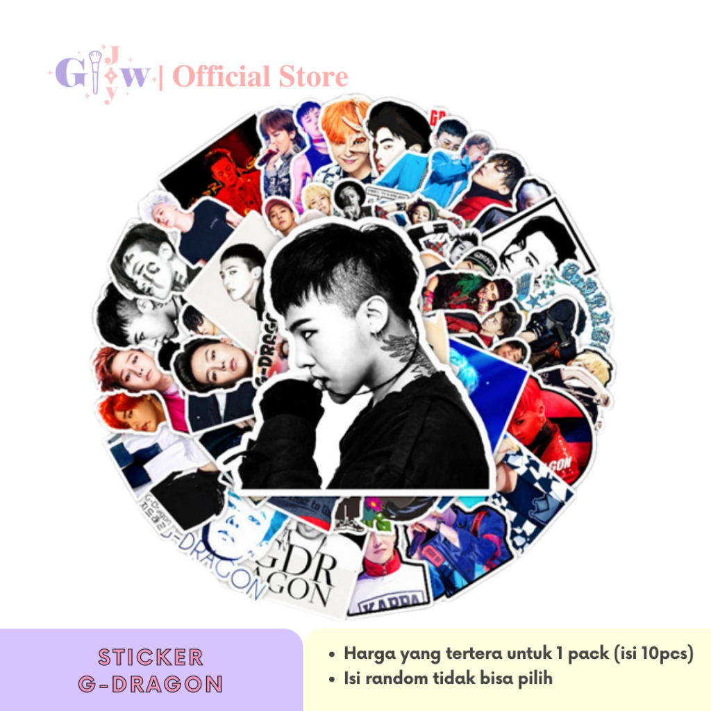 

A6012 STICKER 10PCS (G DRAGON) anti air notebook scrapbook label tempel motif kartun superhero super hero unik lucu atk alat tulis murah kartun komputer leptop handphone hp smartphone koper laptop tembok kulkas big bang g-dragon gd kpop boyband