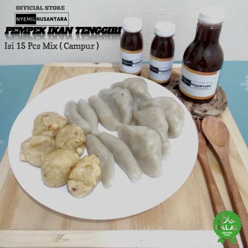 

Pempek Husein - Selam , Lenjer , adaan 15 pcs ukuran sedang + Free cuko , khas Palembang , ikan tenggiri