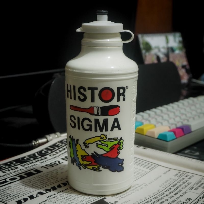 Vintage Bidon Bottle Histor Sigma NOS Made in Italy era 80s