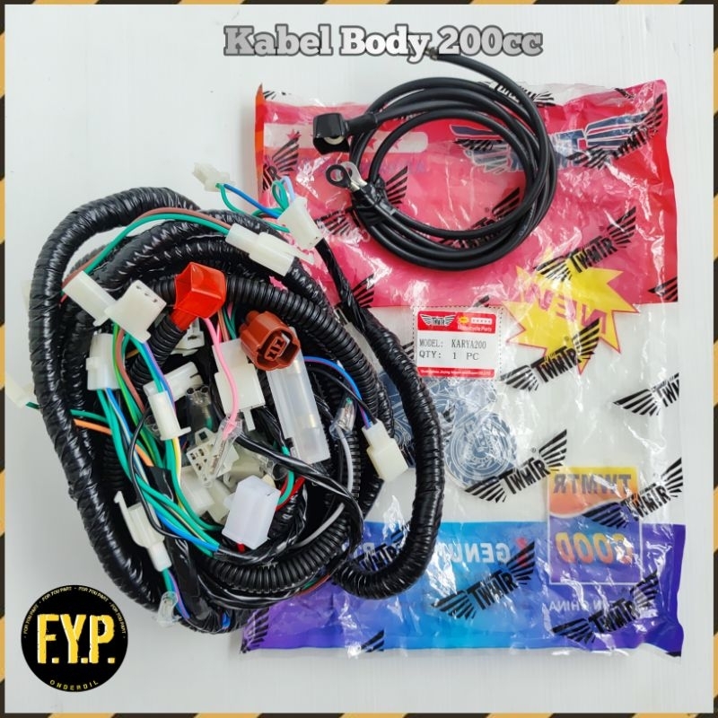 Kabel Tali Cable Wiring Body Aliran Kelistrikan DC 200cc Motor Viar Karya Kaisar Jialing Nozomi APPK