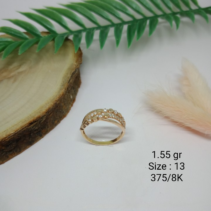 Cincin model mata ac 3497 - 1.55 kuning 375/8K