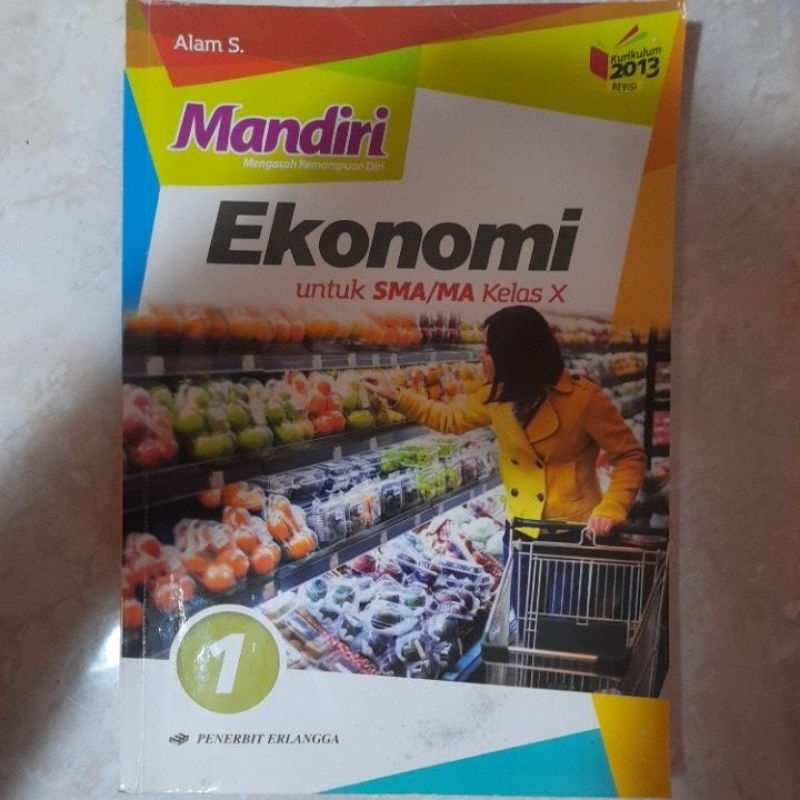 Buku Mandiri Ekonomi untuk SMA/MA Kelas 10.