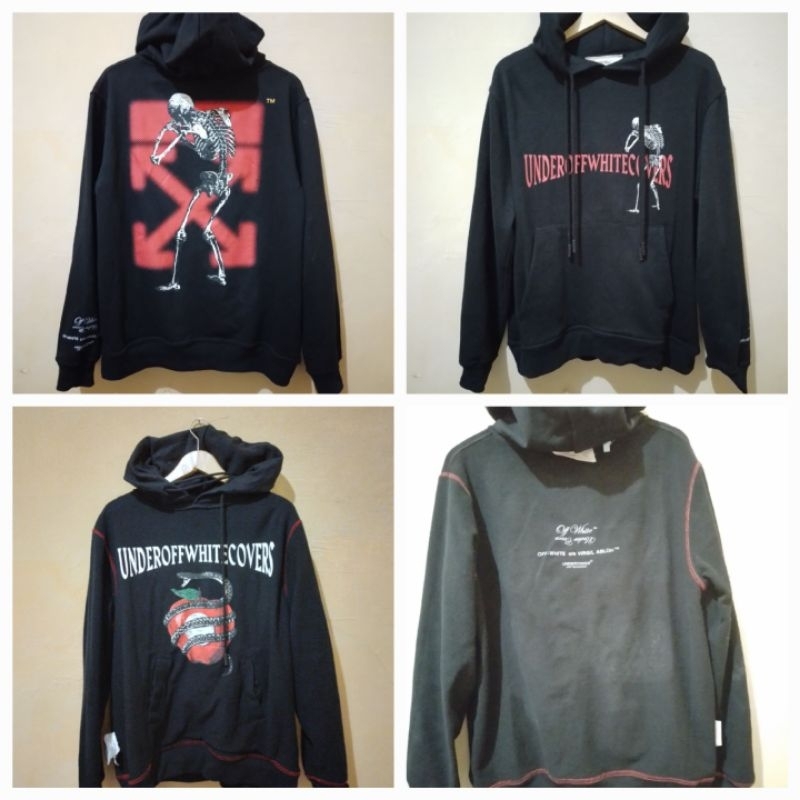 Hoodie off white x undercover preloved second not gucci givency supreme