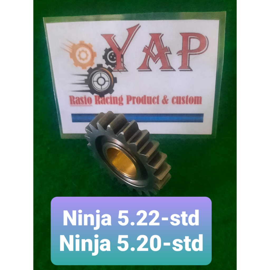 Rasio Balap Ninja gigi 5.20T atau 22T