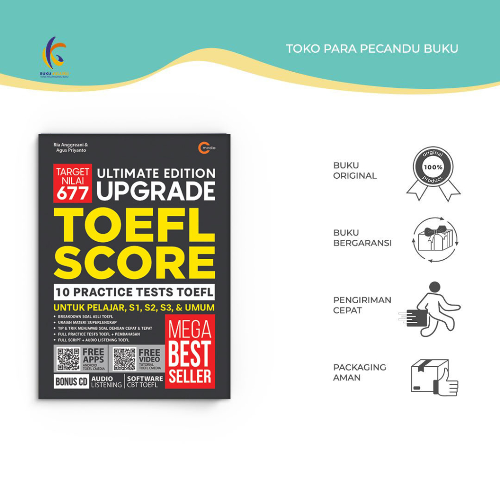 Buku Toefl - Ultimate Edition Upgrade Toefl Score - Ria Angreani - Cmedia - Bukukaluku