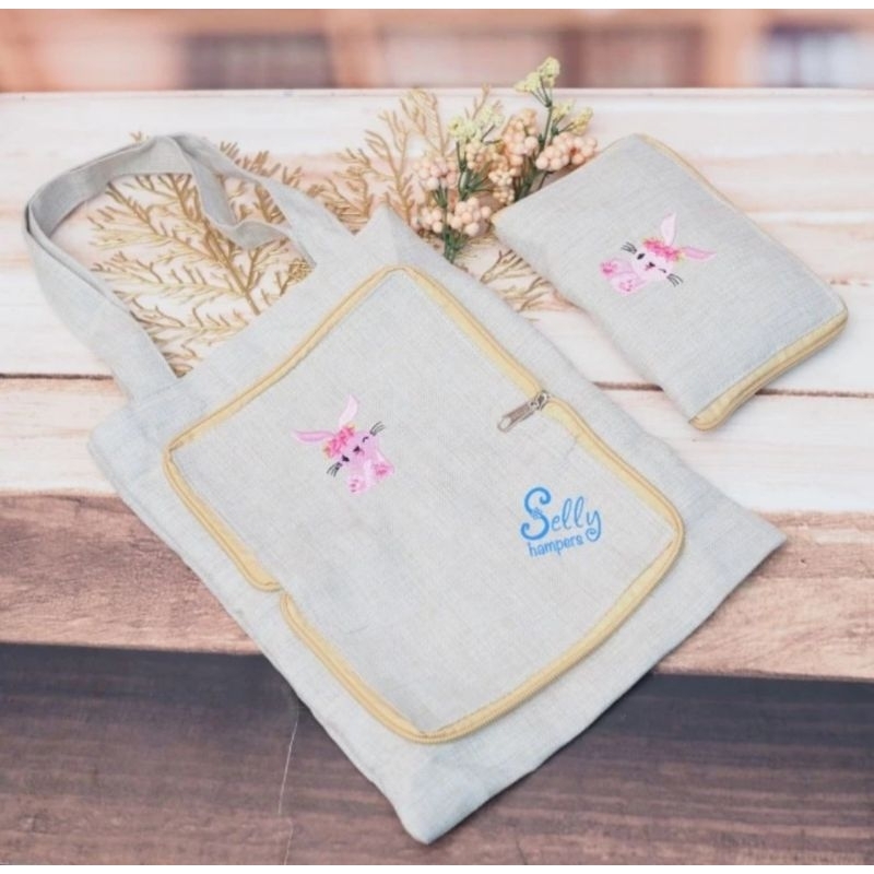 Souvenir Tas. Folded Bag. Hampers Baby. Birthday. Souvenir Ultah. Aqiqah. Khitanan