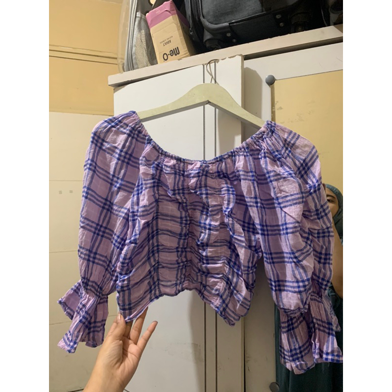 PRELOVED CROP SABRINA ZARA