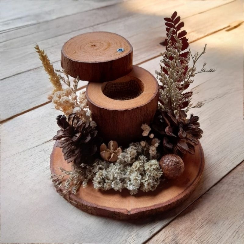 Ring Box Lamaran Tunangan | Tempat Cincin | Kotak Cincin | Box Cincin Rustic | Tempat Perhiasan