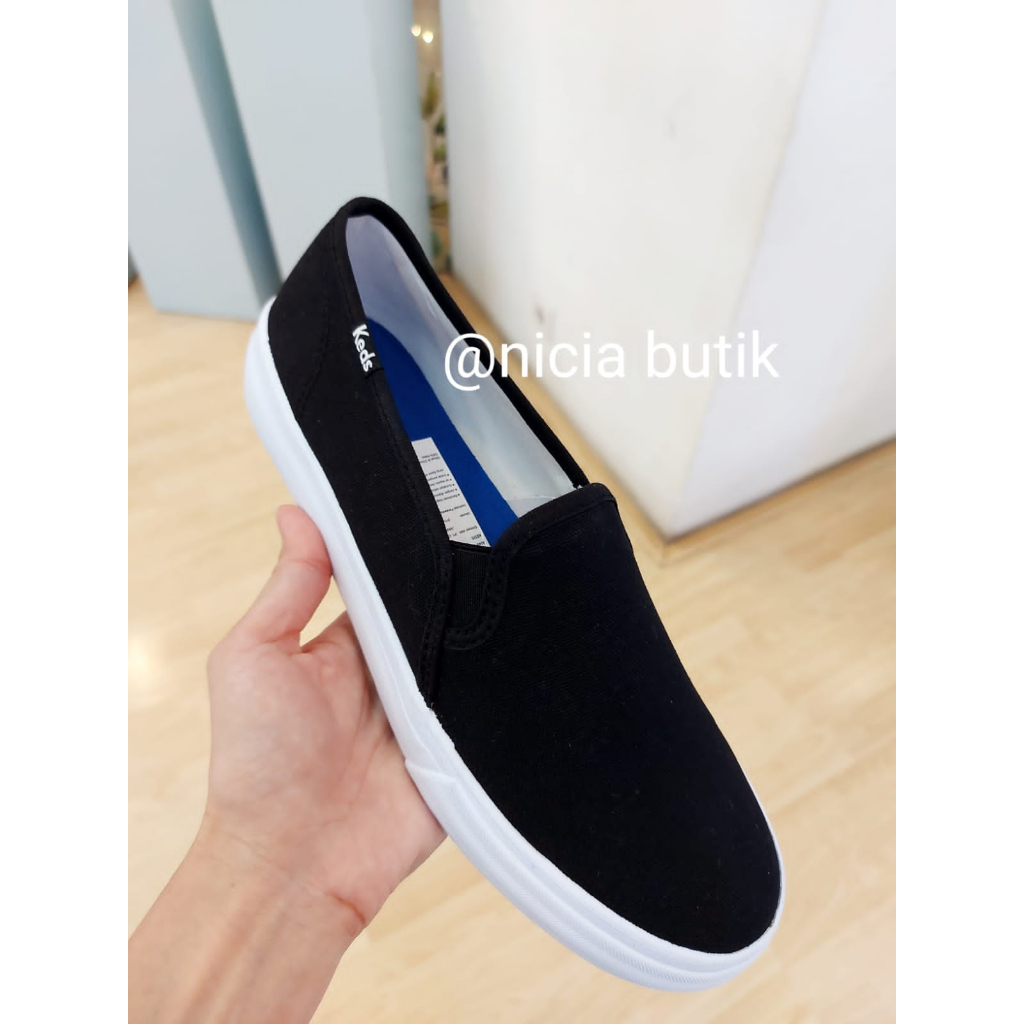 sepatu keds double decker canvas black