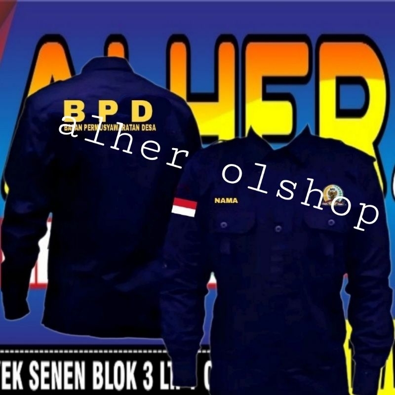 ready stok kemeja BPD baju BPD seragam BPD pdl bpd Pdh BPD kemeja kerja BPD baju kerja BPD seragam k