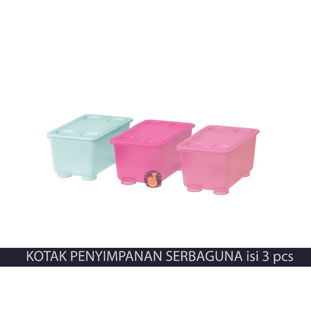 

Kotak Penyimpanan Serbaguna isi 3 pcs