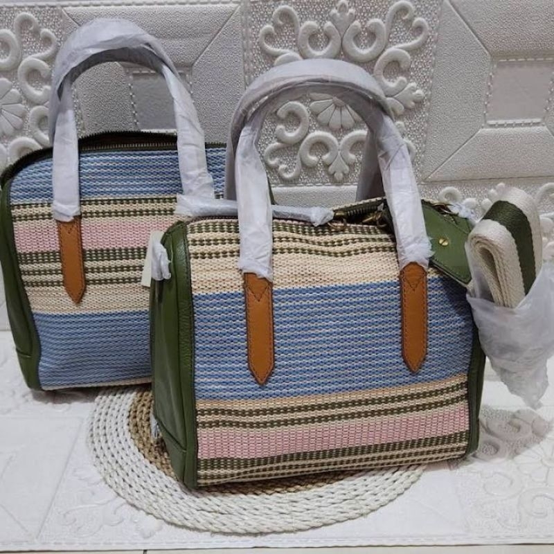 fossil sydney satchel ecru crossbody bag