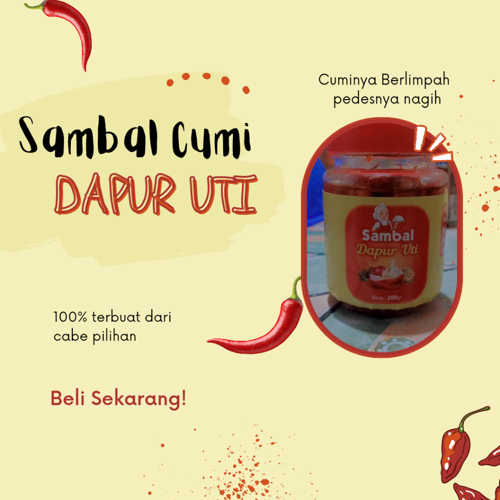 

Sambal Cumi Dapur Uti 200 gr Pre Order 1 Hari