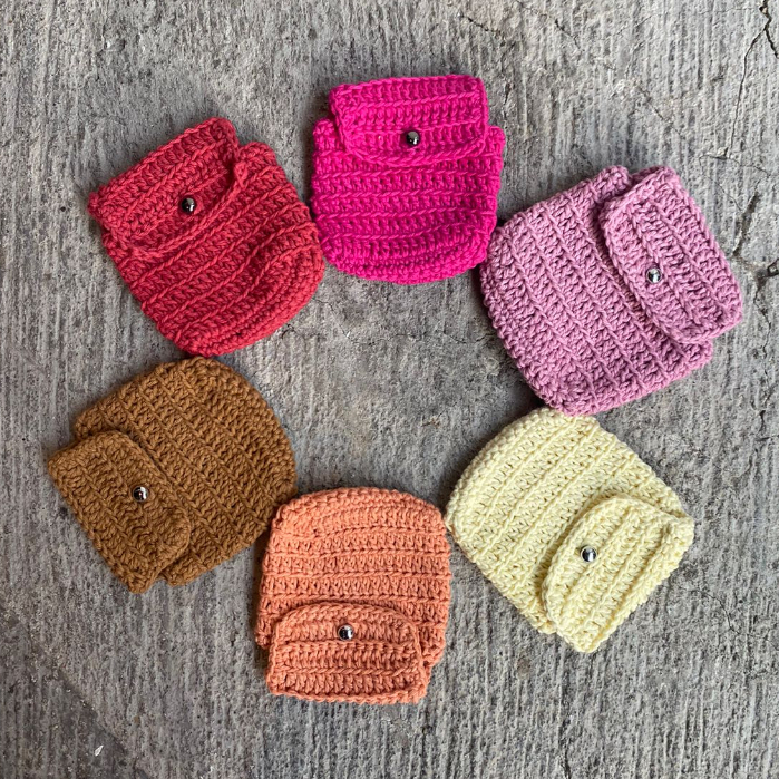 By Azure - Crochet Mini Pouch / Airpods pouch