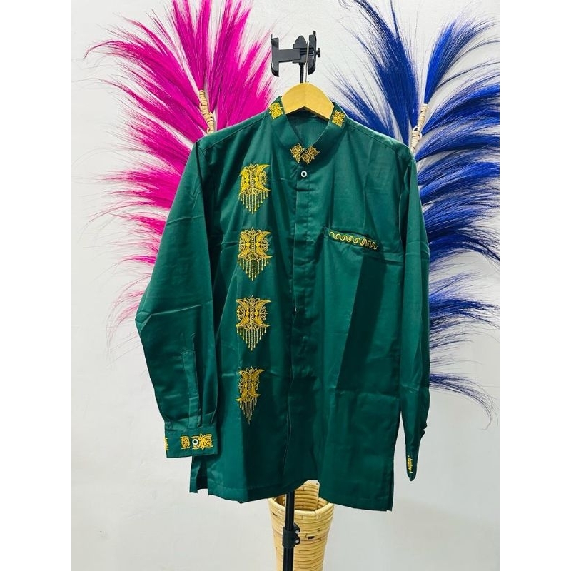 Baju koko motif bordir pintu Aceh Original