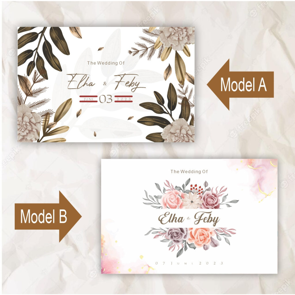 Buku Tamu Pernikahan/ Buku Tamu Custom / Wedding Guest Book / Wedding Book TERMURAH