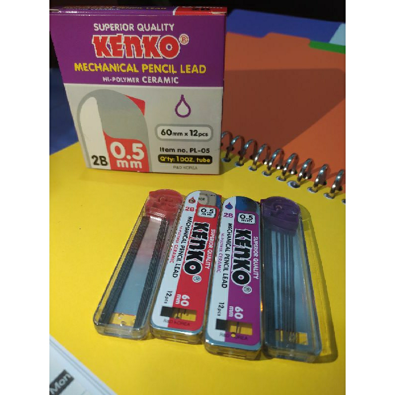 

0Isi Pensil Mekanik Refill Mechanical Pencil Lead 2B 0.5 mm PL 05 Murah Bagus