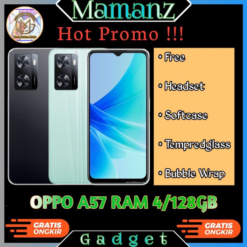 OPPO A57 2022 RAM 4/128GB ex Resmi murah