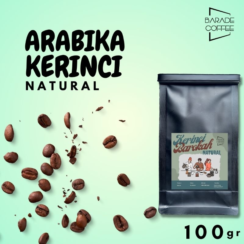 

Kopi Arabika Kerinci Natural 100gr biji / bubuk
