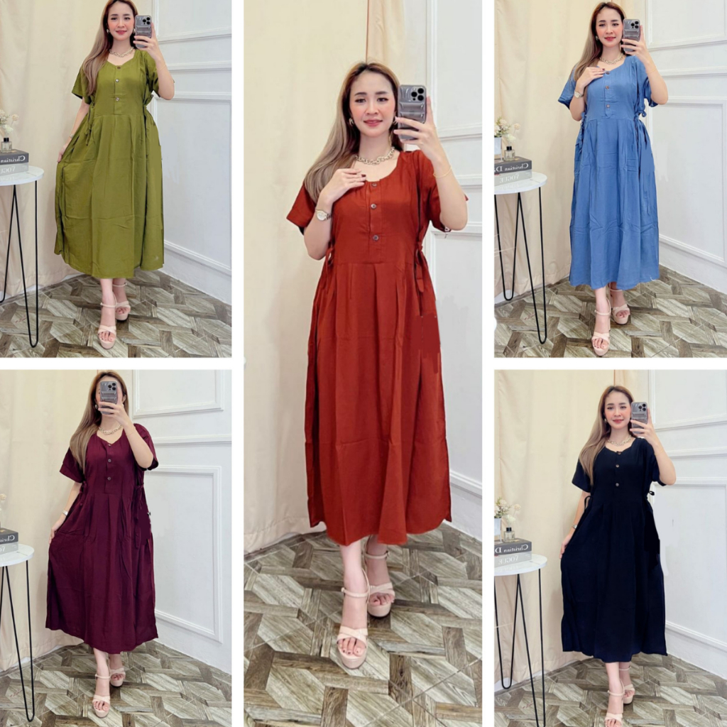 DASTER chibi jumbo viral Ld 120 kancing depan busui polos COD murah