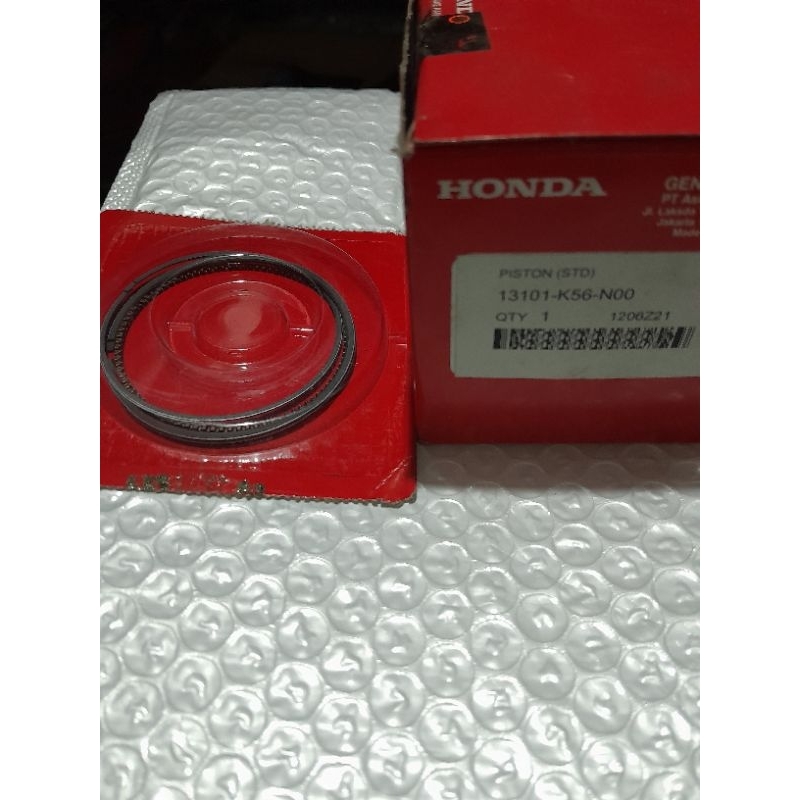 PISTON KIT CBR K56 SONIC SUPRA GTR KODE PART 13101K56N00 | 13011K56N00 | 13111K56N00 ORIGINAL
