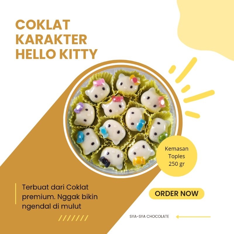 

Coklat karakter Hello Kitty / coklat karakter /homemade