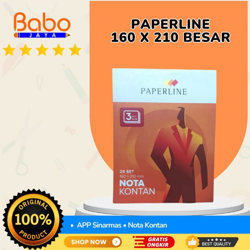 

BABO JAYA Nota 3ply Paperline , Nota Kontan 3 Rangkap , Nota Pembelian