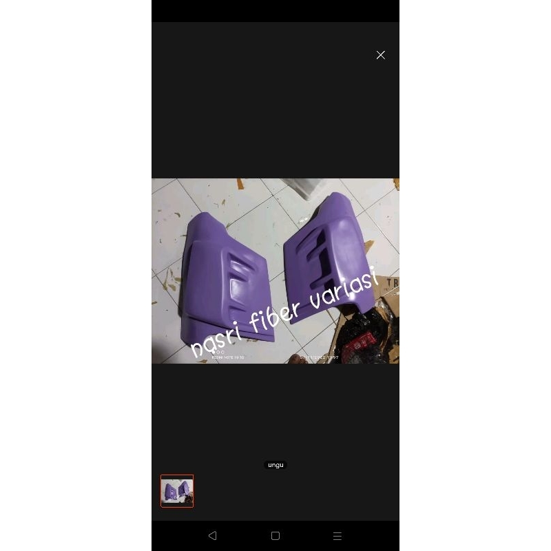 pipi Isuzu traga warna ungu