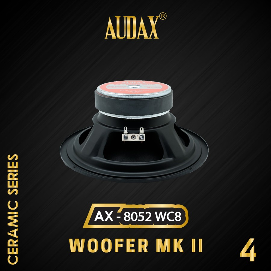Speaker Pasif 8 inch Audax AX-8052 WC8 Ceramic Series Woofer MK II