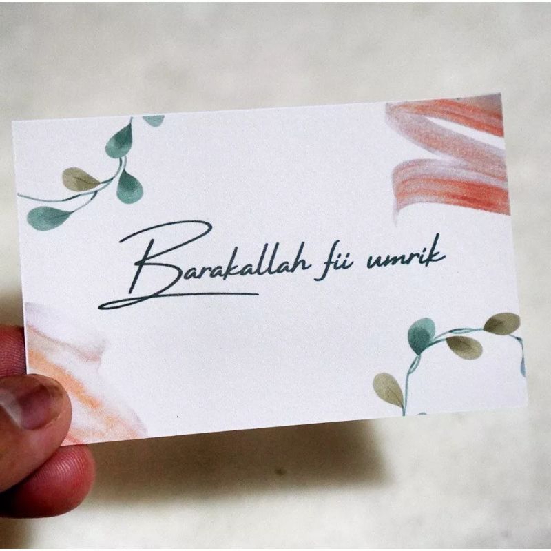 Kartu Ucapan / Barakallah fii umrik