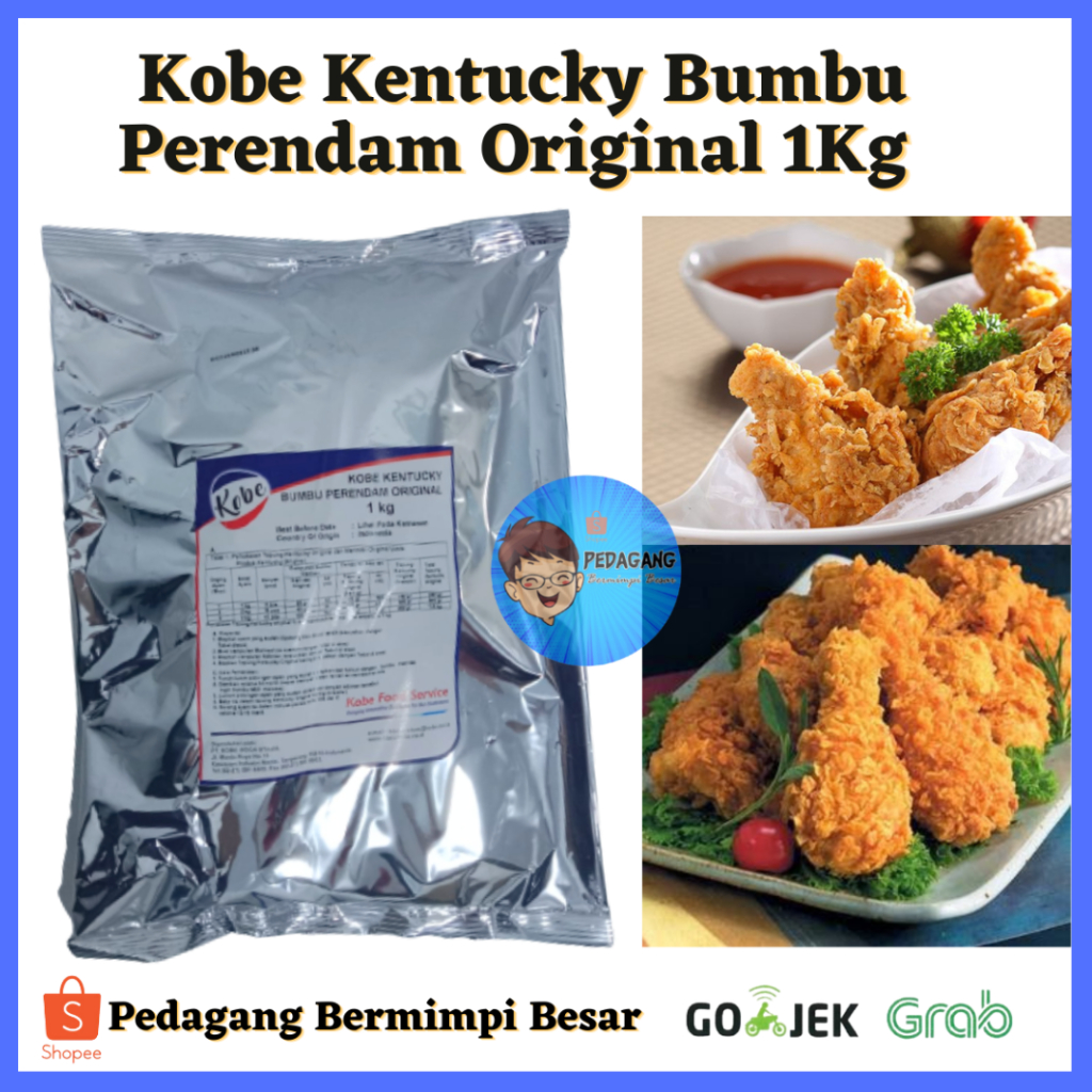 

Kobe Kentucky Bumbu Perendam Original 1Kg |/Tepung Perendam Ayam