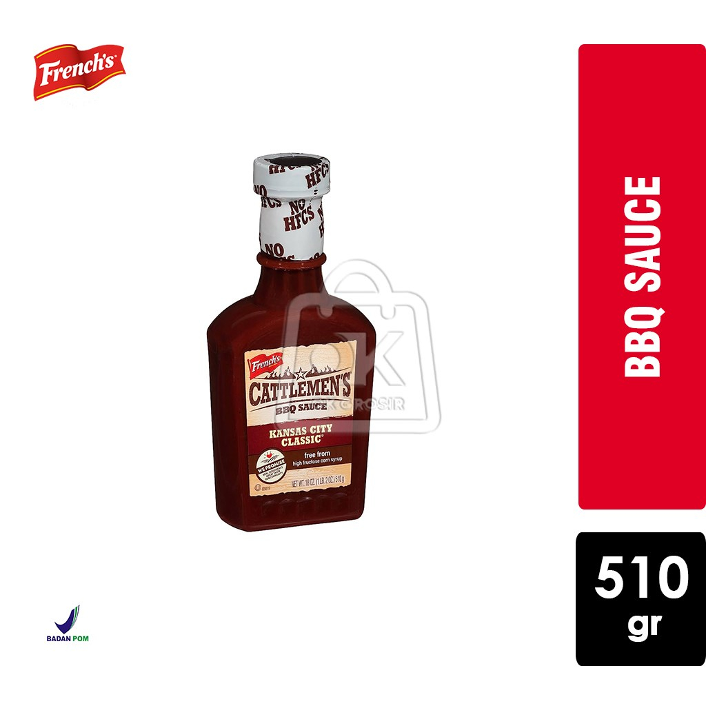 

Saus BBQ Kansas City Classic French Cattlemens Sauce [Botol 510gr]