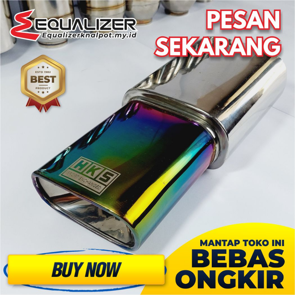 Knalpot Mobil Racing Mobil HKS Kotak Rainbow Brio ,  Avanza ,  Sigra ,  Rush ,  Calya ,  Ayla ,  Ter