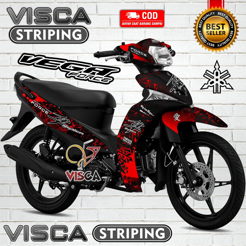 Decal Vega Force - Stiker Vega Force - Dekal Vega Force Full Body - Striping Vega Force Variasi - De